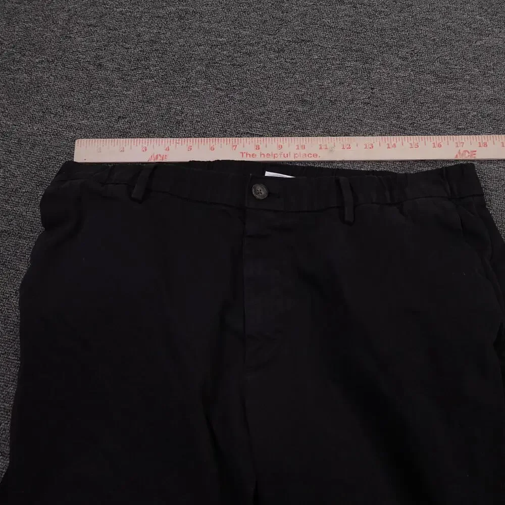 Bearbottom Pants Mens XL 30 Black Stretch Chino Elastic Waist Casual Workwear